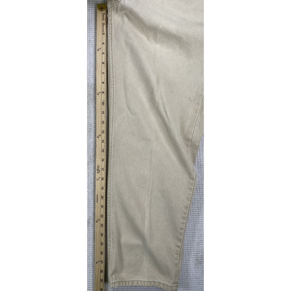 Vintage Levis 550 Orange Tab Jeans Men's 36 x 30 Beige USA 90's - Picture 4 of 8
